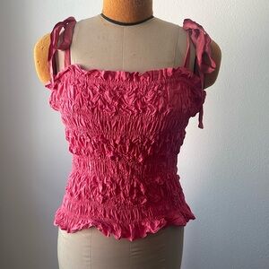Ulla Johnson Handmade pink top size 6